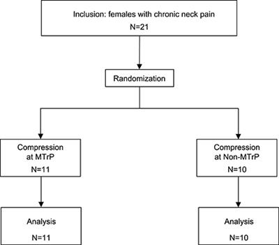 Compression at Myofascial Trigger Point on Chronic Neck Pain Provides Pain Relief through the Prefrontal Cortex and Autonomic Nervous System: A Pilot Study